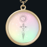 *~* Massage Woman - Moon Sun Nirvana Yoga Reiki Goud Vergulden Ketting<br><div class="desc">Rond goud geplateerd metafysisch Spiritueel New age ketting. JEWELRY MET INTENTIE (R) - Met een sterk verbeterde juwelen ketting rond en geel verguld. Als professionele verafgelegen spirituele energiegenezer sinds 2001 heb ik geleerd, ontwikkeld en gebruik gemaakt van de kracht van de intentie om energie te genezen. Al mijn JEWELRY MET...</div>