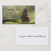 Massage,Zen,Spa,Wellness Visitenkarten Visitekaartje (Voorkant / Achterkant)