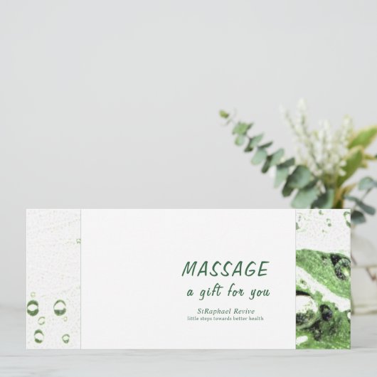 Massagebon Save The Date (Staand voorkant)