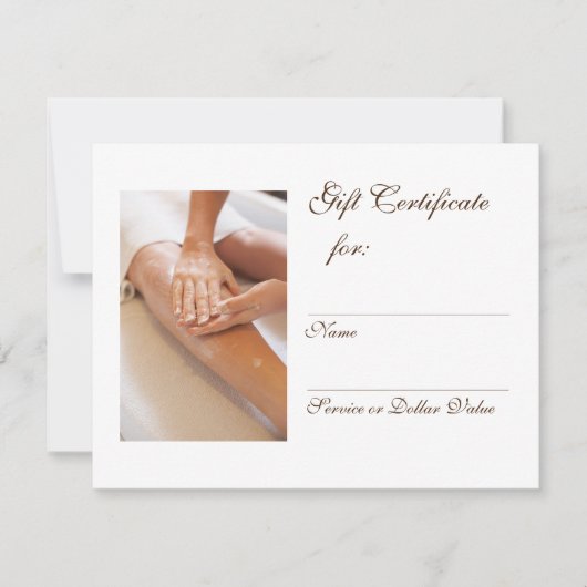 Massagecadeaubon (Voorkant)