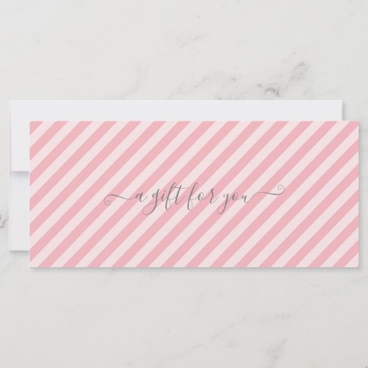 Massagedag van Spa Massage Roze Gift Voucher Certi (Achterkant)