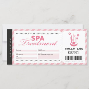 Massagedag van Spa Massage Roze Gift Voucher Certi