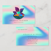 Massagepa Wellness Custom Logo Holographic Afsprakenkaartje (Voorkant / Achterkant)
