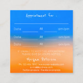 Massagepa Wellness Flower Hologram Logo Afsprakenkaartje (Achterkant)