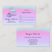 Massagepa Wellness Holographic Logo Vloersteen Afsprakenkaartje (Voorkant / Achterkant)