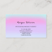 Massagepa Wellness Holographic Logo Vloersteen Afsprakenkaartje (Achterkant)