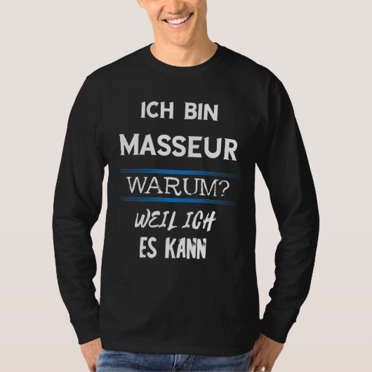 Massager Physios Massage Therapist Orthopedic Pro T-shirt (Voorkant)