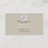 Massagereflexologie Glitter Hands Gold QRCode Blue Visitekaartje (Achterkant)