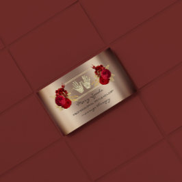 Massagereflexology Reiki Hands Roos Gold QR-code Visitekaartje