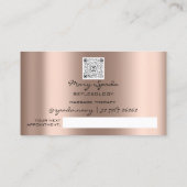 Massagereflexology Reiki Hands Roos Gold QR Logo Visitekaartje (Achterkant)