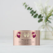 Massagereflexology Reiki Hands Roos Gold QR Logo Visitekaartje (Staand voorkant)