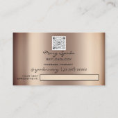 Massagereflexology Reiki Hands Roos Gold QRFloral Visitekaartje (Achterkant)