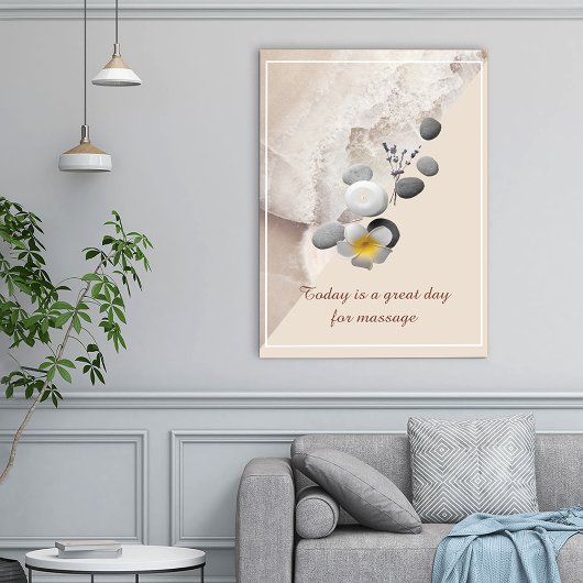 Massageruimte Kunst Mindfulness Poster