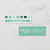 MASSAGES klantbeoordeling (standaardkwadraten) Klantenkaartje (Voorkant / Achterkant)