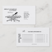 Massagesalon/therapist/Masseuse Visitekaartje Afsprakenkaartje (Voorkant / Achterkant)