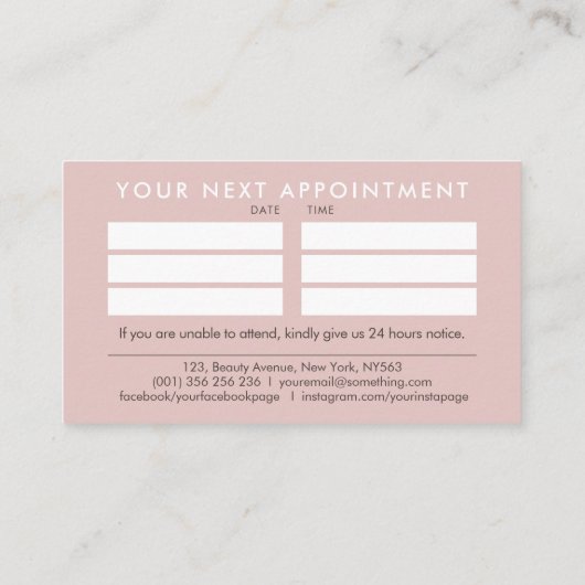 Massageschets opnieuw verzachten visitekaartje (Achterkant)