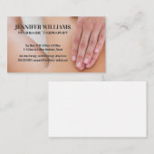 Massagesessie | Massage van handen Visitekaartje (Voorkant / Achterkant)