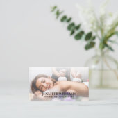 Massagesessie | Vrouw in Spa Visitekaartje (Staand voorkant)