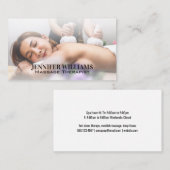 Massagesessie | Vrouw in Spa Visitekaartje (Voorkant / Achterkant)