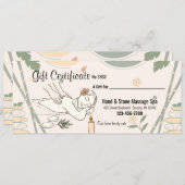 Massagespa-cadeaubon Kaart (Voorkant / Achterkant)