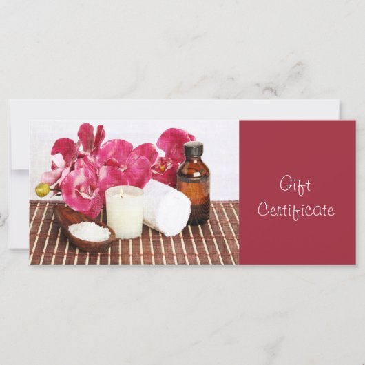 Massagesprestatiecertificaat (Voorkant)