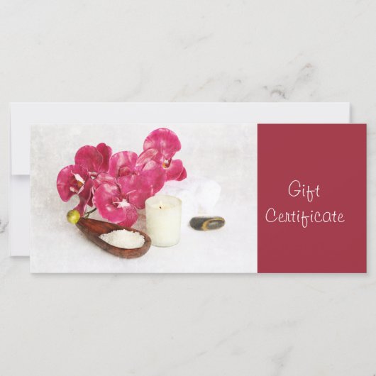 Massagesprestatiecertificaat (Voorkant)