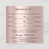 Massagespreuk Wellness Flower Roos Logo Stones Afsprakenkaartje (Achterkant)