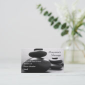 Massagestonen Afsprakenkaartje (Staand voorkant)