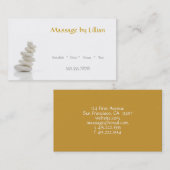Massagestonen II Visitekaartje (Voorkant / Achterkant)