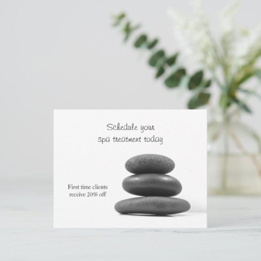 Massagestonen Kaart (Staand voorkant)