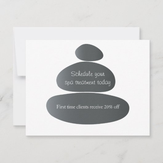 Massagestonen Kaart (Voorkant)