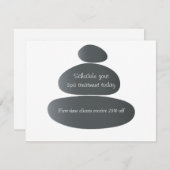 Massagestonen Kaart (Voorkant / Achterkant)