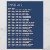 Massagetabellen, massagetherapie, massageparlor flyer (Achterkant)