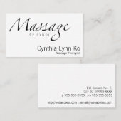 Massagetekst Visitekaartje (Voorkant / Achterkant)