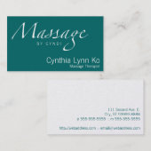 Massagetekst Visitekaartje (Voorkant / Achterkant)