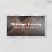 Massagetherapeut | Afspraakkaart Visitekaartje (Voorkant)