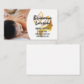 Massagetherapeut | Beauty Logo Visitekaartje (Voorkant / Achterkant)