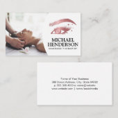 Massagetherapeut | Cosmetica Wimper Logo Visitekaartje (Voorkant / Achterkant)