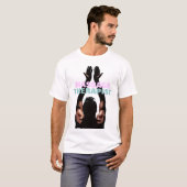 Massagetherapeut die zich opstapt t-shirt (Voorkant volledig)