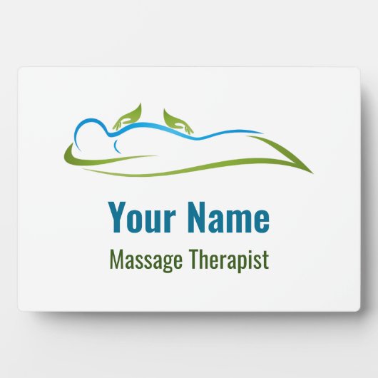  massagetherapeut fotoplaat (voorkant)