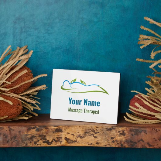  massagetherapeut fotoplaat (Zijkant)