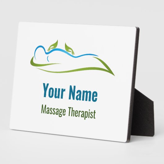  massagetherapeut fotoplaat (Zijkant)