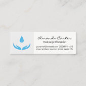 Massagetherapeut | Gezondheidszorg Mini Visitekaartje (Voorkant)