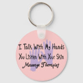 Massagetherapeut Gifts-Hands Design Sleutelhanger (Voorkant)