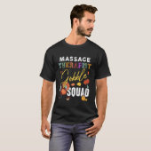 Massagetherapeut Gobble Squad Thanksgiving Matchi T-shirt (Voorkant volledig)