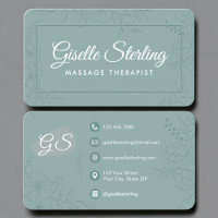 Massagetherapeut Groene Teal Bloem