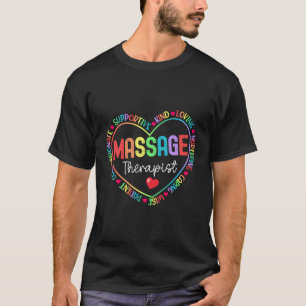 Massagetherapeut HE Word Cloud Therapy LMT T-shirt