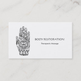 Massagetherapeut Henna Dragonfly Tattoo Hand 7 Visitekaartje