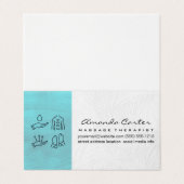 massagetherapeut | Holistische acupunctuur Visitekaartje (Buitenkant ongevouwen)