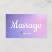 Massagetherapeut Holistische Wellness QR-code Visitekaartje (Achterkant)